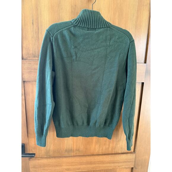 Polo Ralph Lauren Men's Mock Neck 3 Button Sweater Dark Green Size Medium - Picture 3 of 8